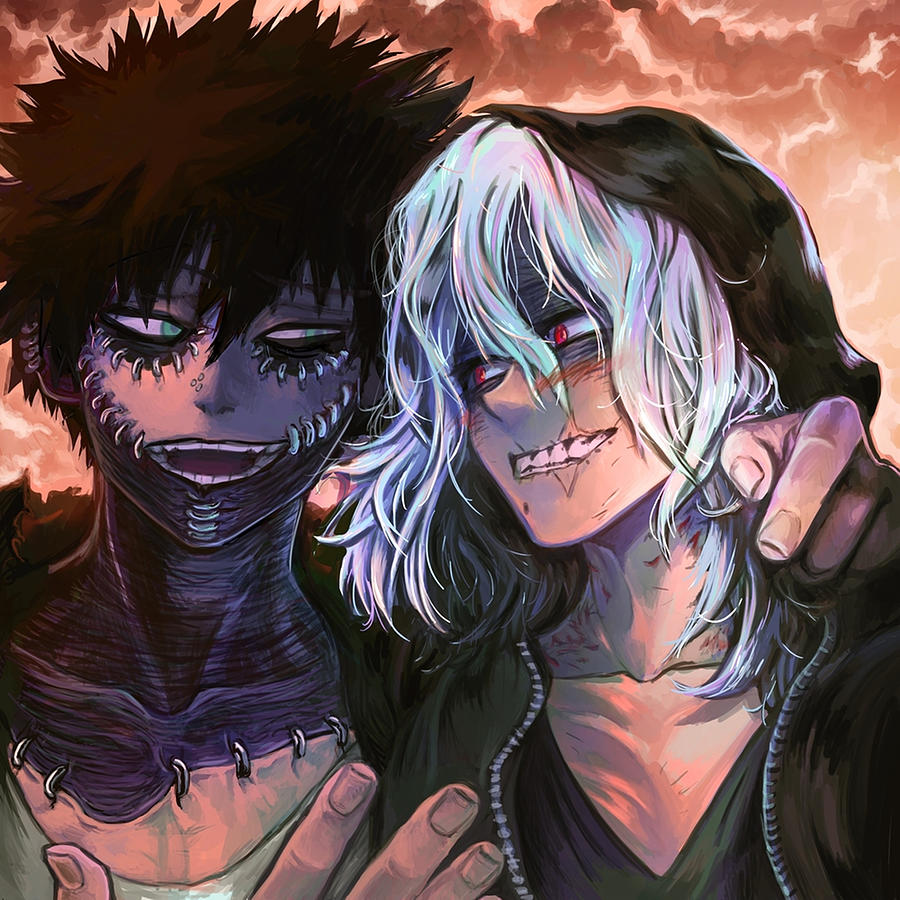 BNHA Fooling about Dabi x Shigaraki fluff Digital Art by William Stratton