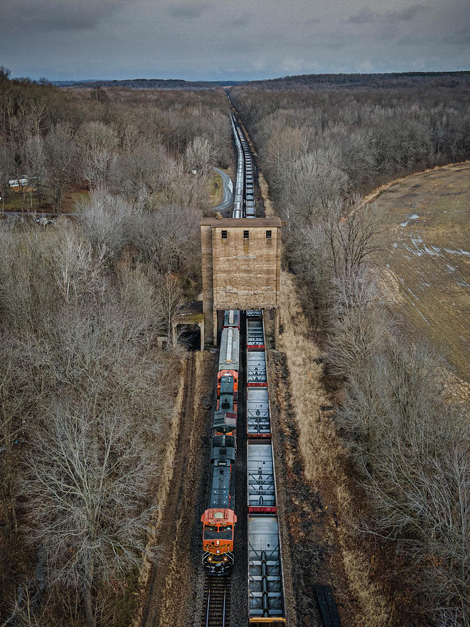 BNSF and CN meet at Reevesville Illinois Photograph by Jim Pearson