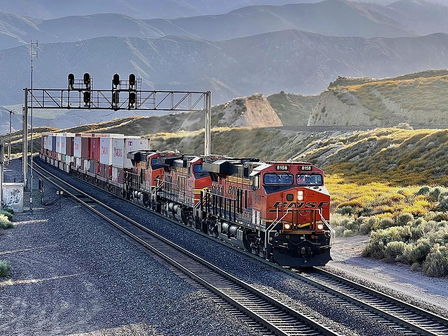 BNSF in the Cajon Pass Photograph by Collin Westphal - Pixels