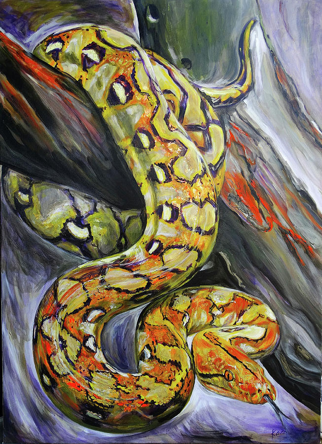 Boa Constrictor Painting by Koro Arandia - Fine Art America