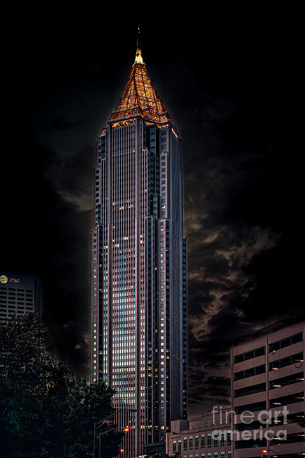 BOA Building- Atlanta At Night Photograph by Nick Zelinsky Jr