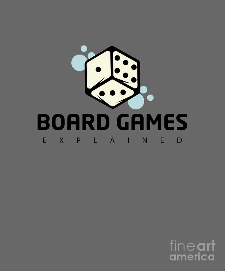 BOARD GAMES EXPLAINED Dice Logo Tapestry - Textile by White Ian - Fine ...