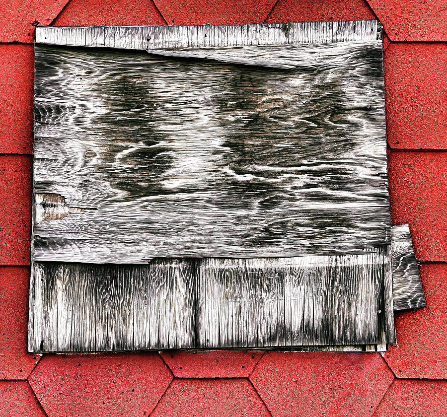 Boarded Window Patterns On Old Style Shingles Photograph by Gary Slawsky