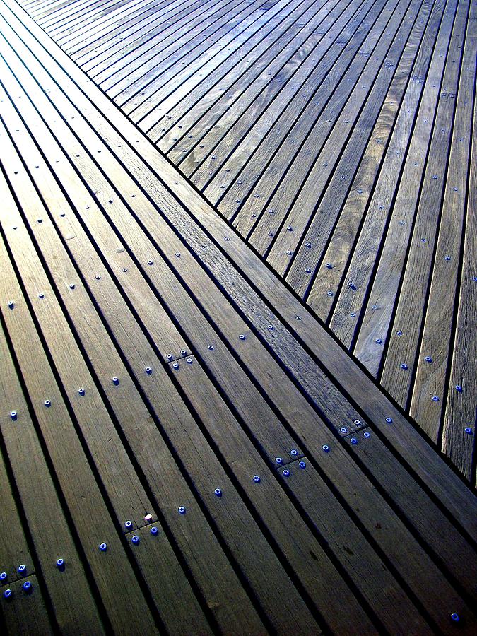 Boardwalk Abstract IV Photograph by Liza Dey