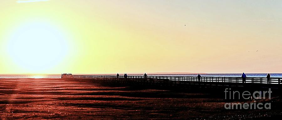 Boardwalk Into The Sunset Photograph by Lori Lafargue