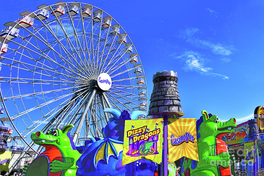 Boardwalk Rides Seaside Heights NJ Photograph by Regina Geoghan Fine