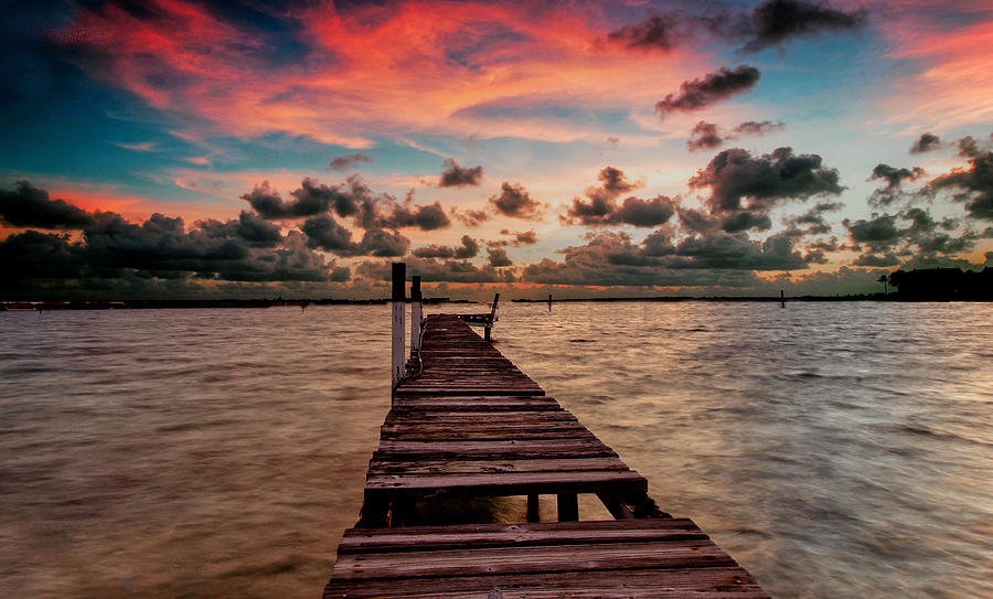 Boardwalk Sunset Photograph
