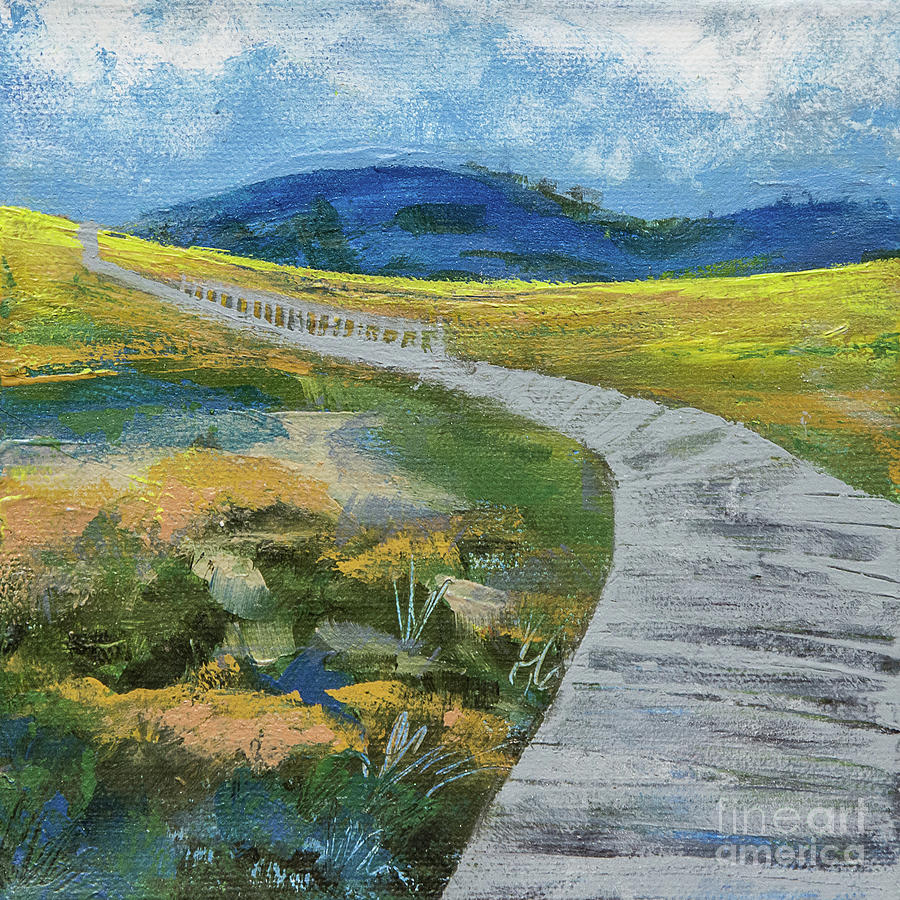 Boardwalk to Blue Painting by Susan Cole Kelly Impressions