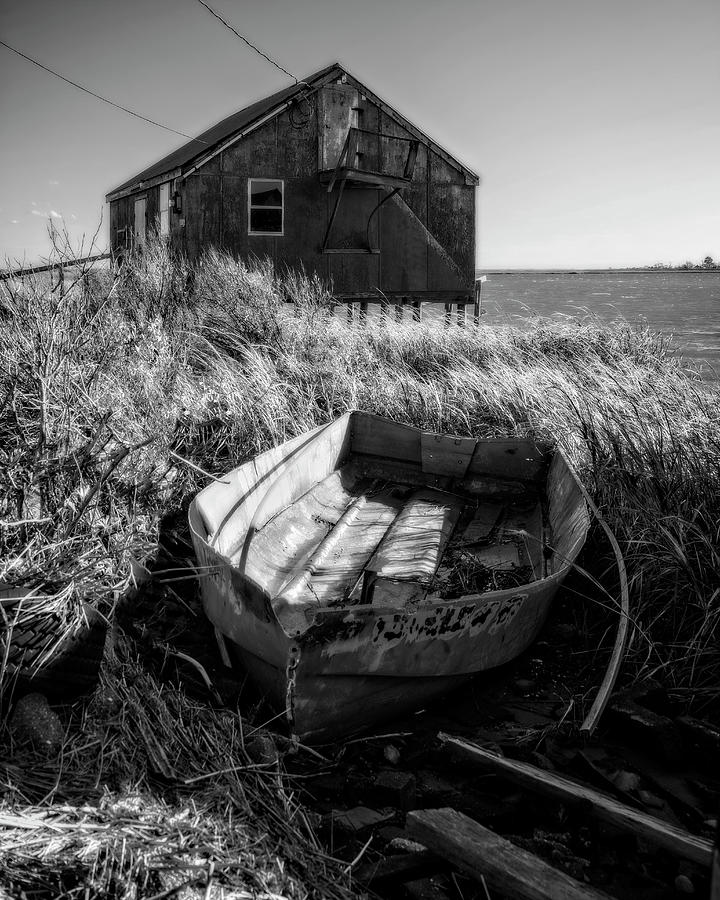 Boat and Shack Photograph by Alan Raasch