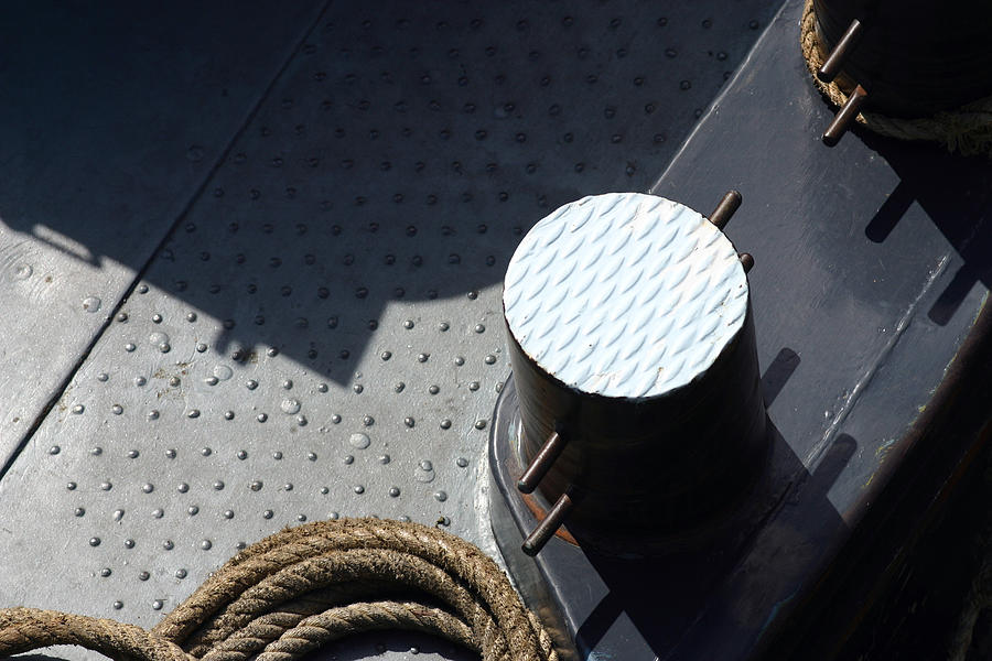 Boat deck, close-up Photograph by Yves Regaldi