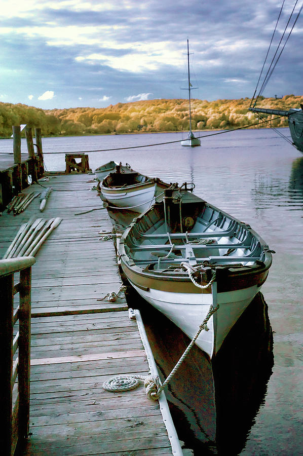 Boat Dock in Mystic Photograph by Anthony M Davis