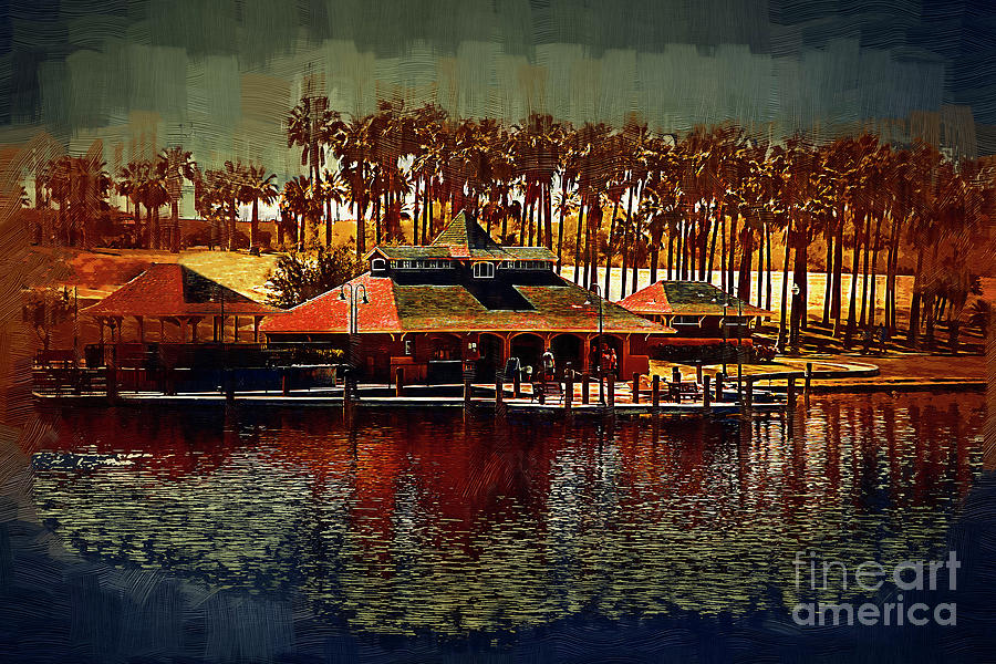 Boat Dock On North Lake Digital Art by Kirt Tisdale