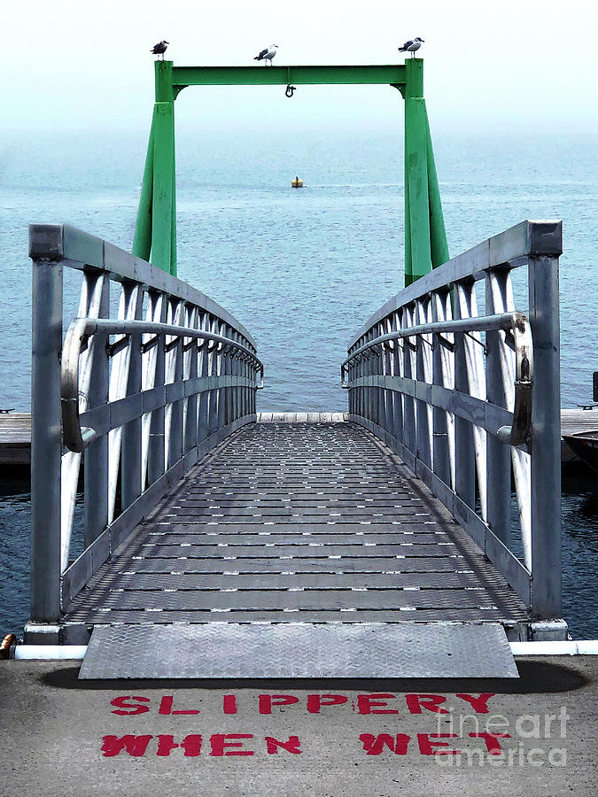 Boat Photograph - Boat Dock by Peter Tompkins