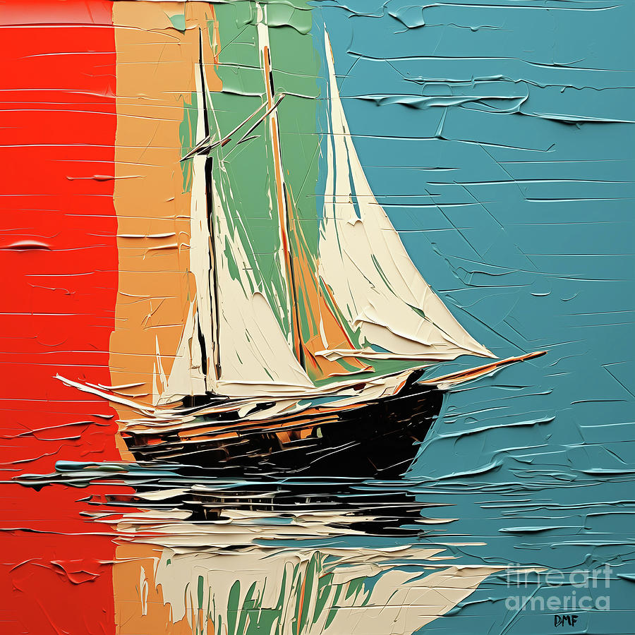 Boat from Adriatic sea Painting by Dragica Micki Fortuna