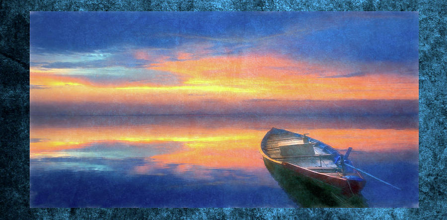 Boat In Calm Waters Digital Art by Steven Parker