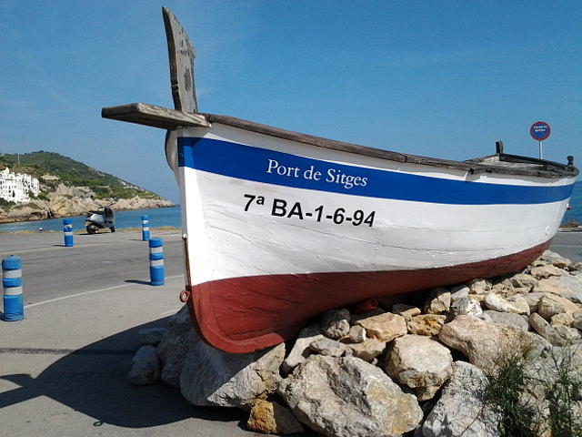 Boat in Sitges Photograph by Don Varney