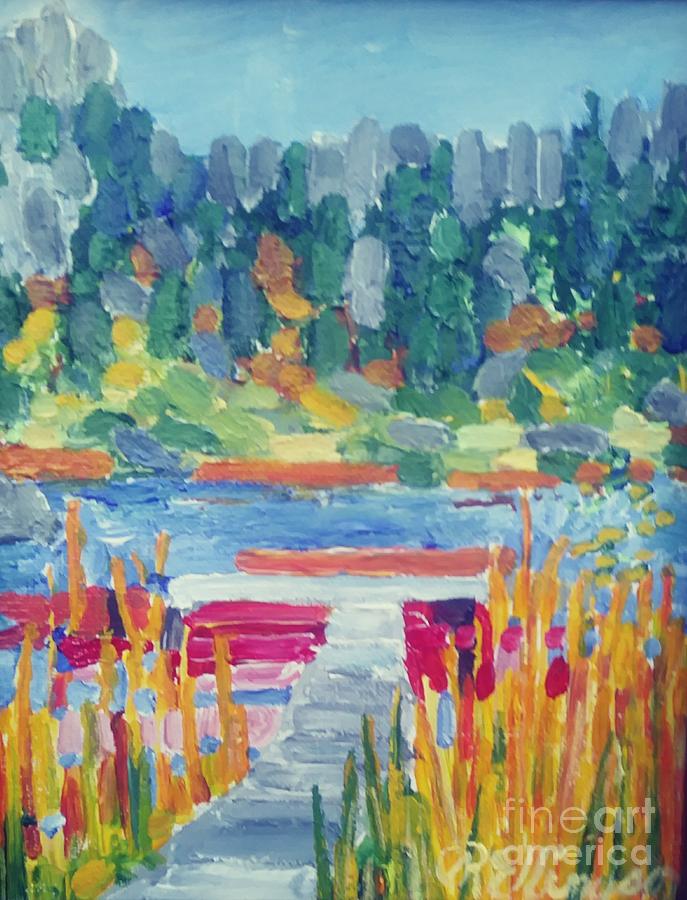 Boat launch Painting by Rodger Ellingson