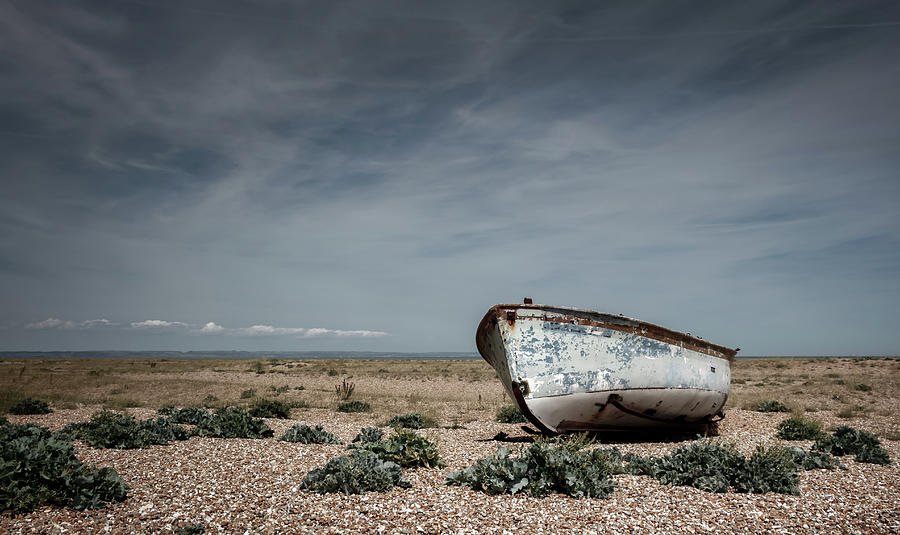 Boat On A Beach Photograph by Rick Deacon