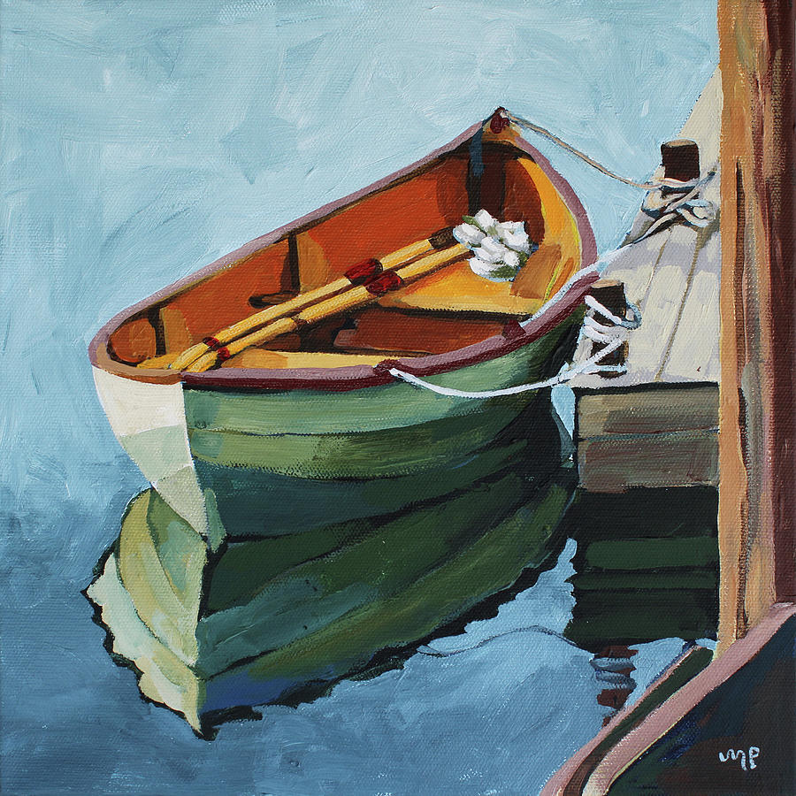 Boat on a Rope Painting by Melinda Patrick