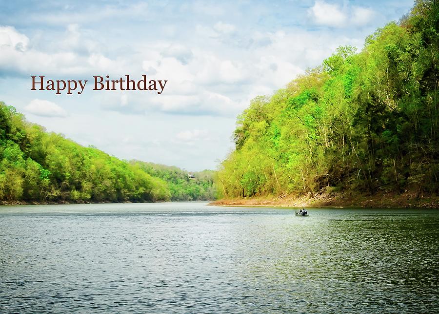 Boat On Lake Birthday Photograph by Floye Wolfe - Fine Art America