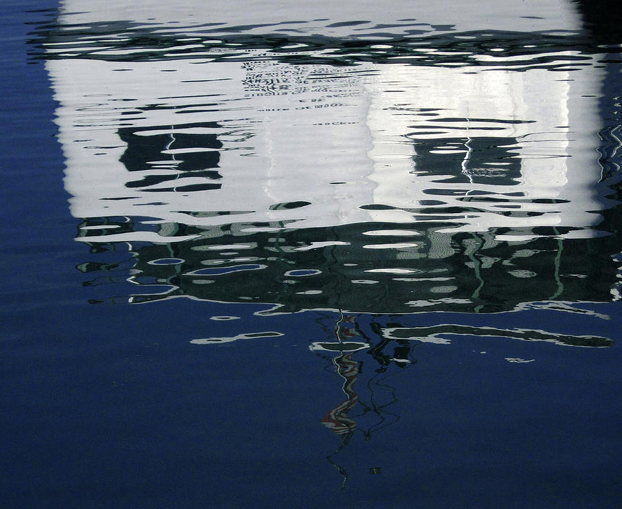 Boat Reflection Photograph by Mary Bedy