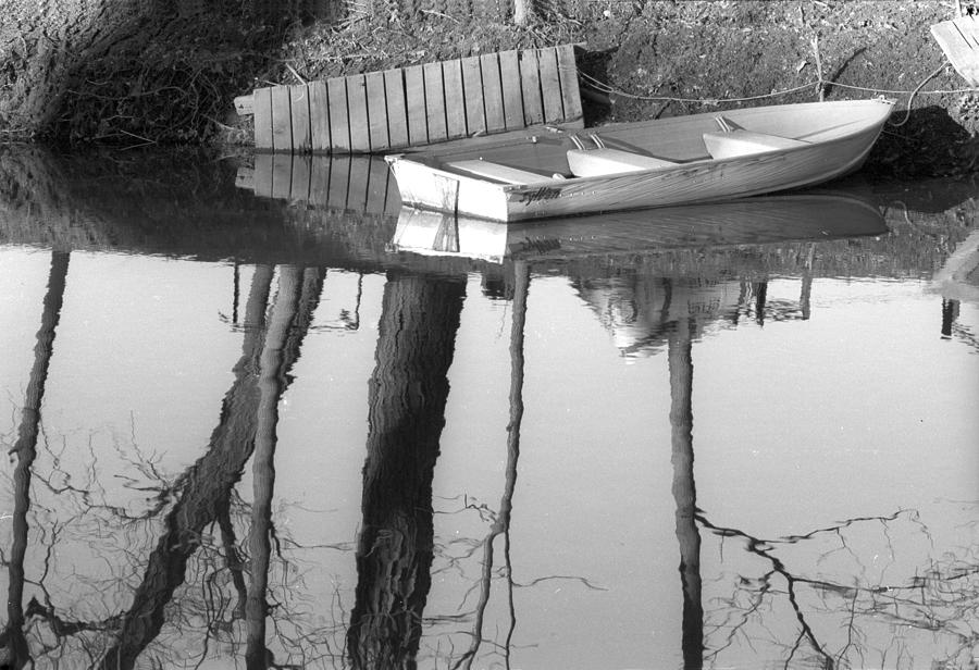 Boat Reflections Photograph by Harold E McCray