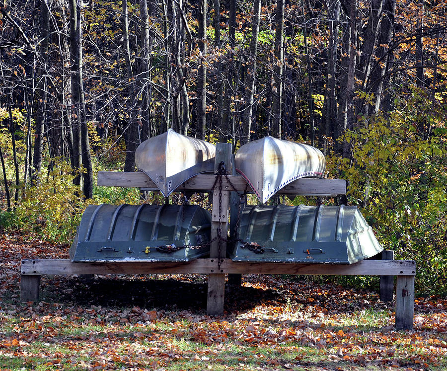 Boat Storage Crow Wing State Park Photograph by Rick Hansen