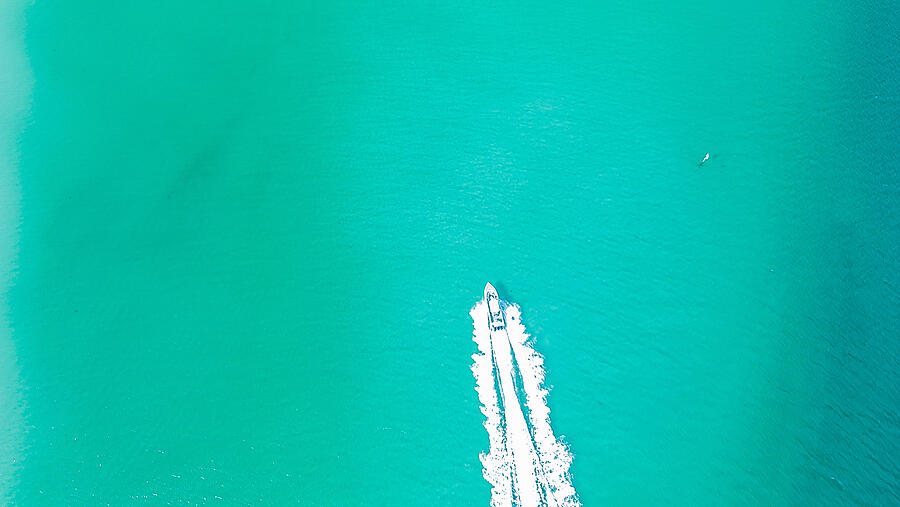 Boat Trail Photograph by Shelby Jacobs Boat Trail Photograph by Shelby Jacobs