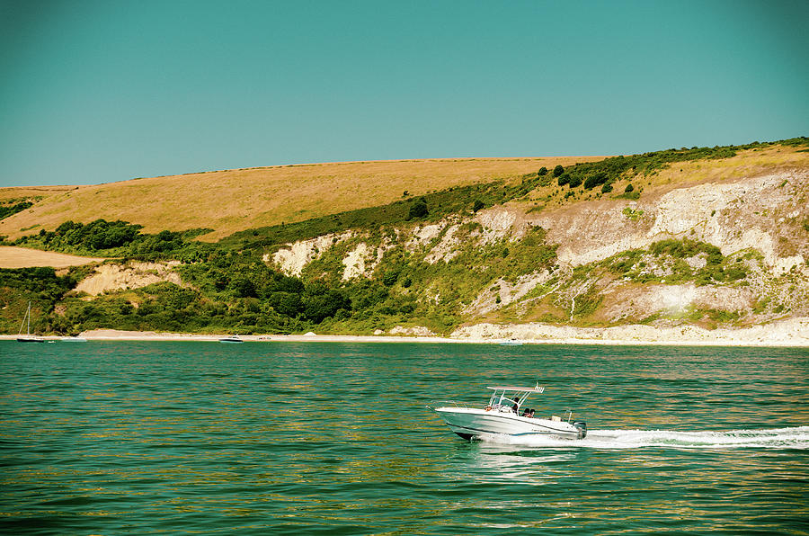 Boat Trip along the Jurasic Coastline Photograph by Lenny Carter