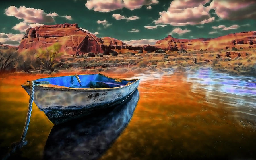 Boat Mixed Media - Boat Trip by Marvin Blaine
