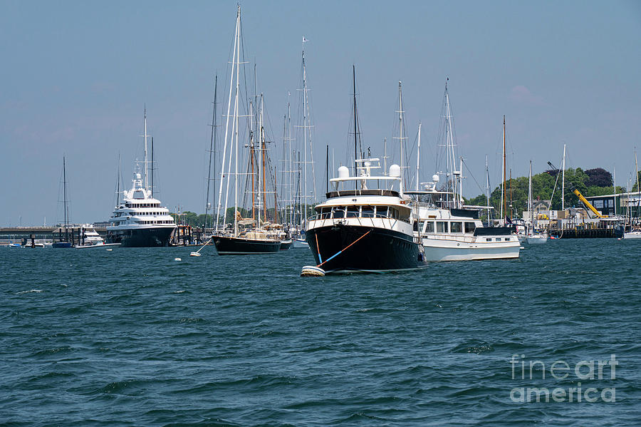 Boat Variety on Narragansett Bay Photograph by Bob Phillips