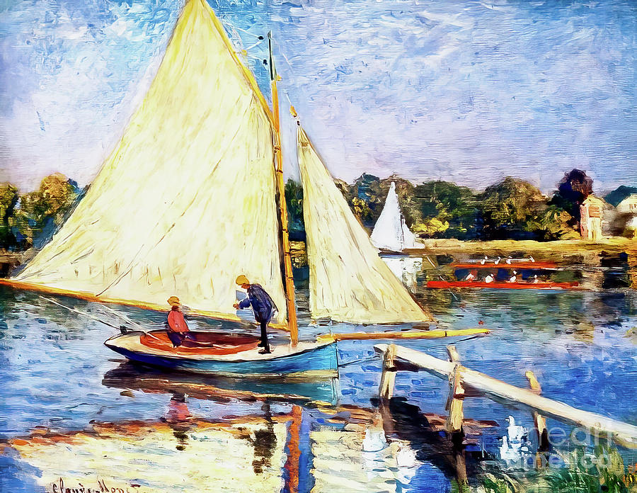 Boaters at Argenteuil by Claude Monet 1874 Painting by Claude Monet