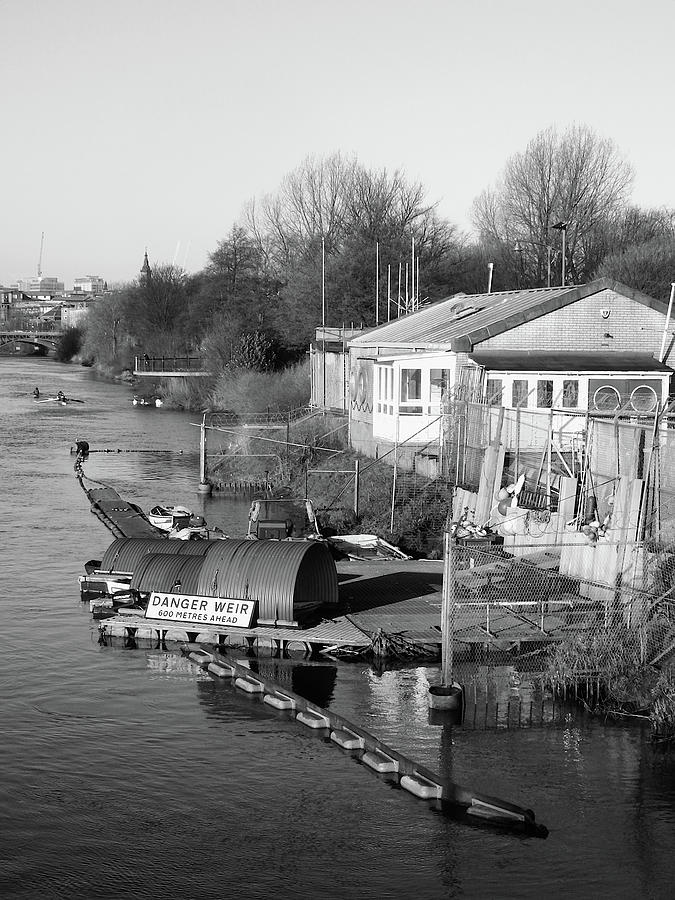 Rock Photograph - Boathouse and Pontoon by David Gallie