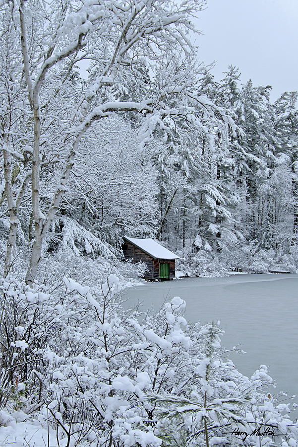 Boathouse on Little Lake Photograph by Harry Moulton