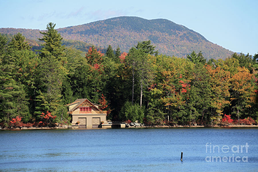 Boathouse on Squam Lake Photograph by Bryan Attewell