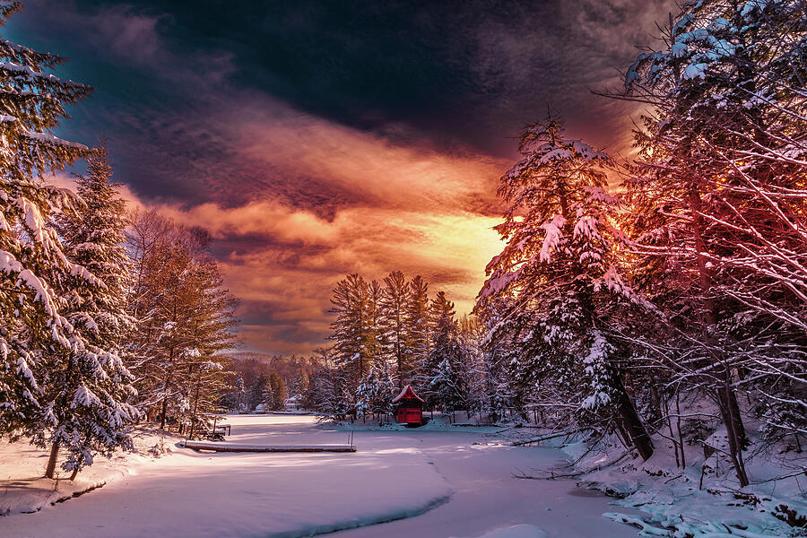 Boathouse Sunset Photograph by David Patterson Boathouse Sunset Photograph by David Patterson