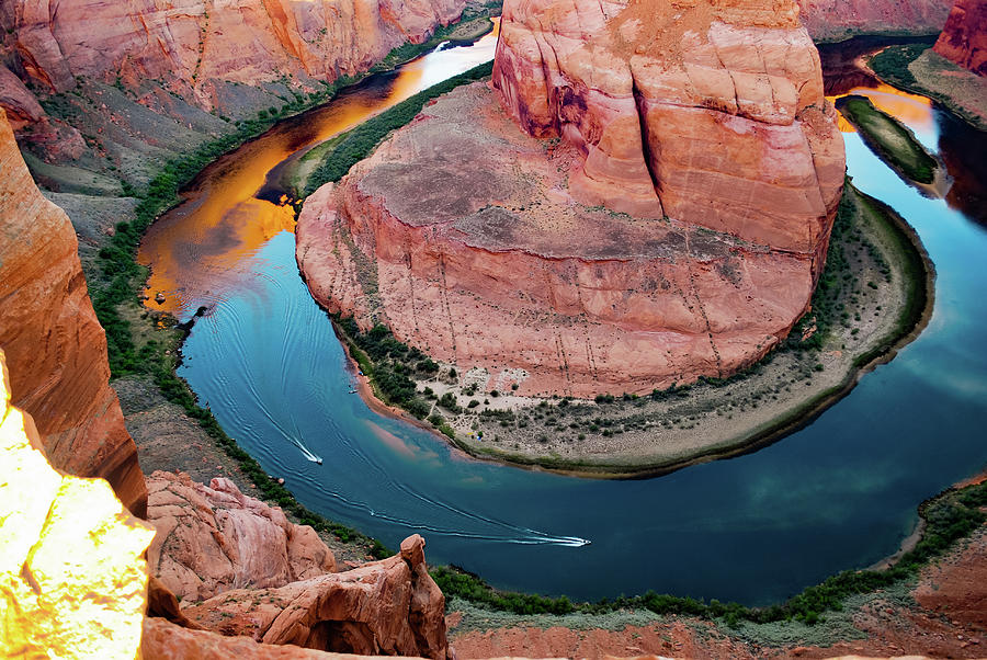 Boating Around Horseshoe Bend Photograph By Gregory Ballos - Fine Art ...