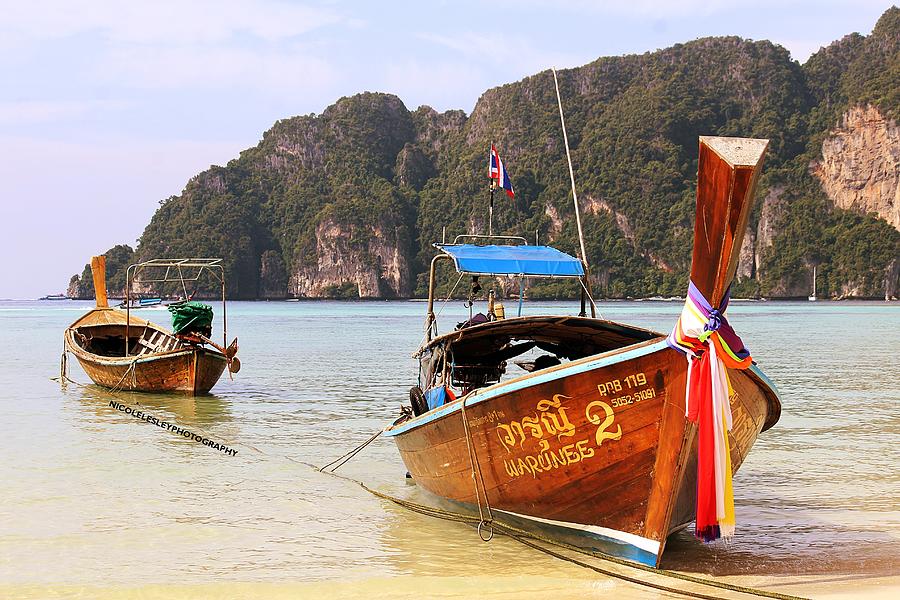 Boating in Thailand Photograph by Nicole Lodewijks - Pixels