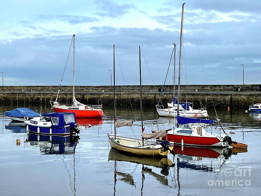 Boat Scene At Fisherrow Harbour Musselburgh Photoref001 Photograph