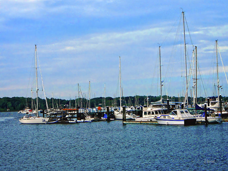 Boats at Newport RI Photograph by Susan Savad