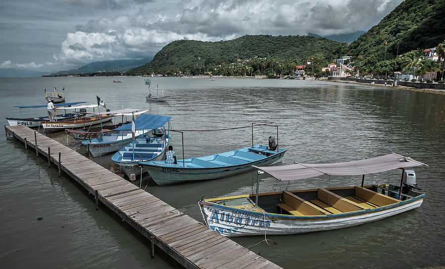 Mexico Photograph - Boats at the Dock in Chapala, Mexico by Dane Strom Mexico Photograph - Boats at the Dock in Chapala, Mexico by Dane Strom