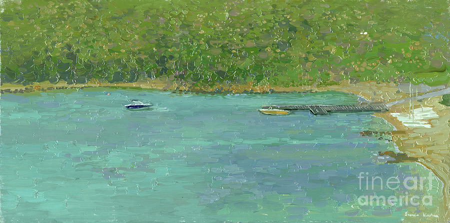 Boats Barbaros Bay Painting