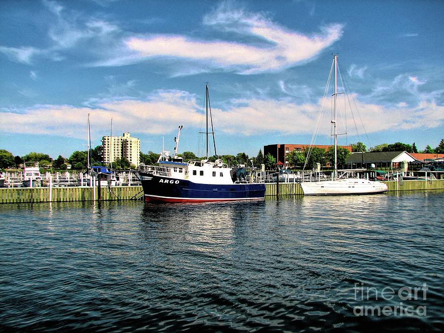 Boats in Dunkirk New York Harbor Photograph by Rose Santuci-Sofranko