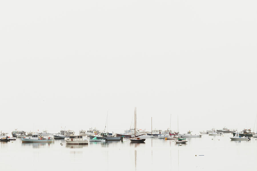 Boat Photograph - Boats in Fog by Katie Dobies