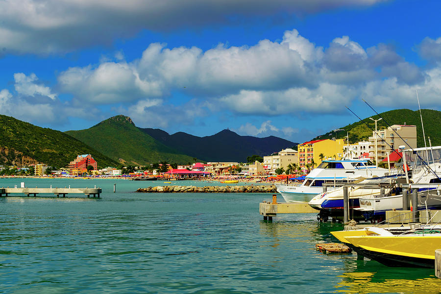 Boats in Saint Maarten Photograph by AE Jones