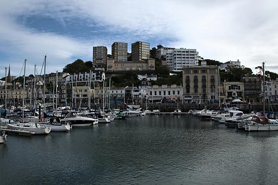 Boats In Torquay Harbour Photograph