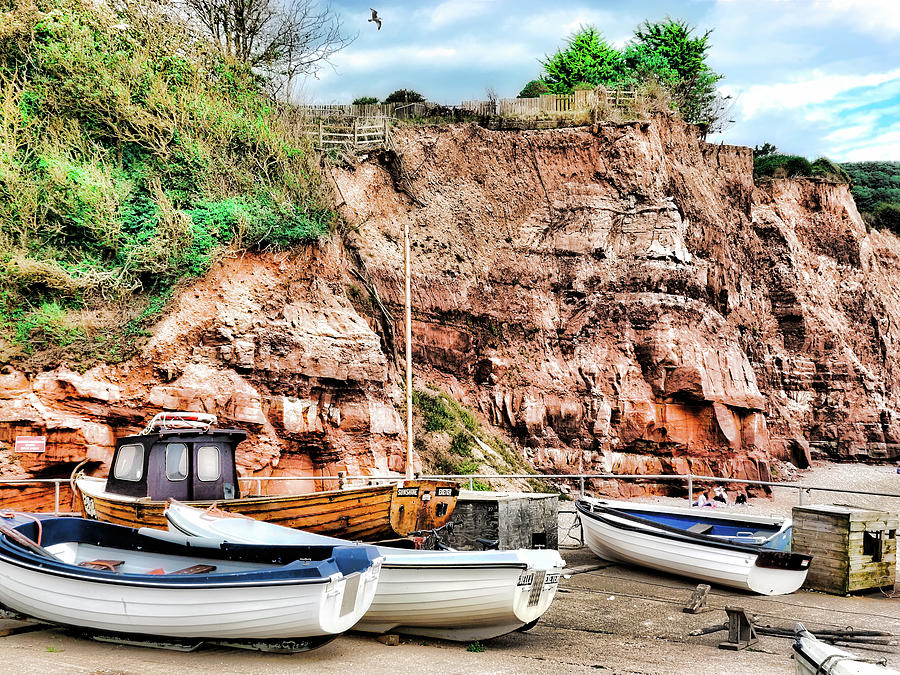 Boats of Sidmouth Photograph by Christopher Maxum