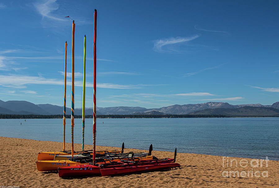 Boats On The Beach Photograph by Mitch Shindelbower