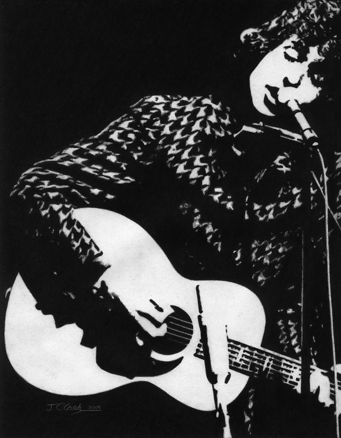 Bob Dylan Drawing - Bob Dylan 1966 by Justin Clark
