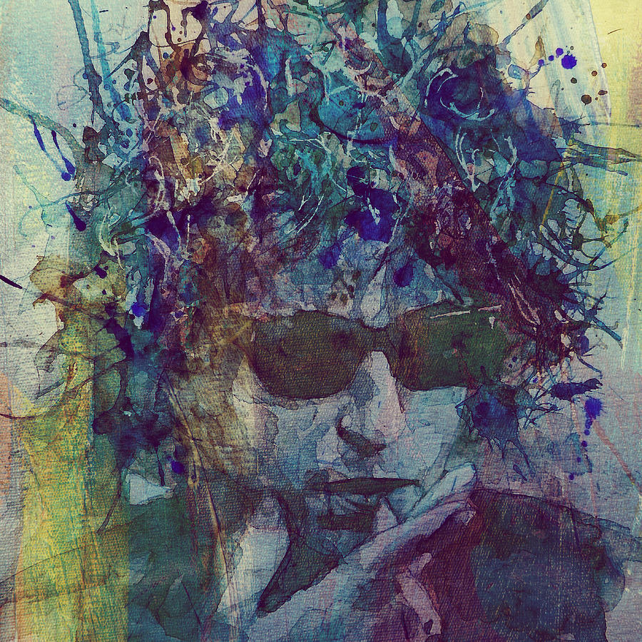 Bob Dylan Painting - Bob Dylan @21 New Series by Paul Lovering